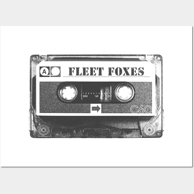 Fleet Foxes / Old Cassette Pencil Style Wall Art by Gemmesbeut